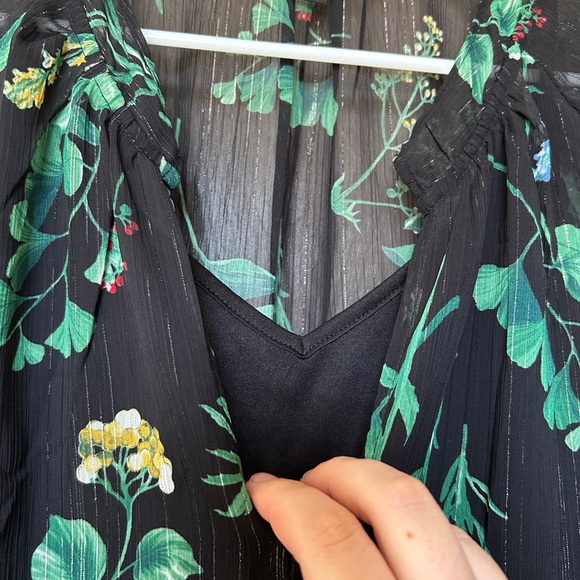 2 Piece Floral Long Sleeved Dress - Banana Republic - Size M - Picture 6 of 10